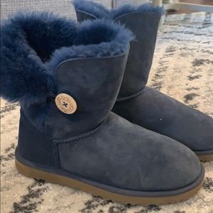 Navy blue Ugg booties